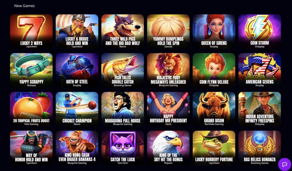 credit card casino game variety